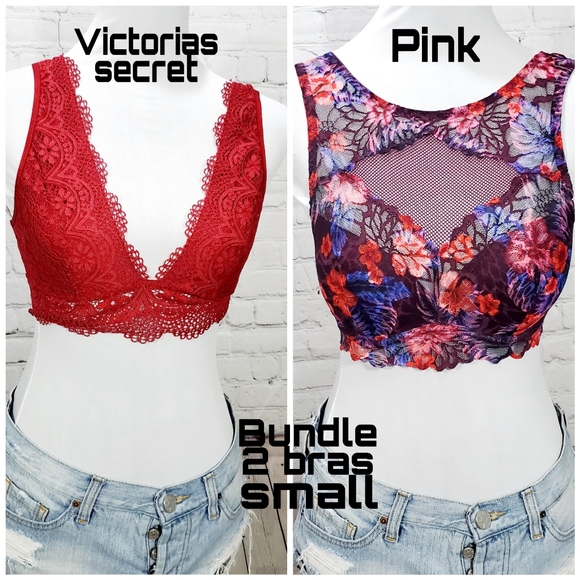 Victoria's Secret Other - 2 Bras Victoria's secret & pink bralette lace smal